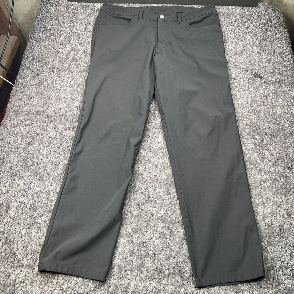 Lululemon Mens ABC Classic Fit 5 Pocket Pant Warpstreme Mens 34x30 Gray LM5583S